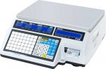 картинка ТОРГОВЫЕ ВЕСЫ CAS CL5000J-IB С ПЕЧАТЬЮ ЭТИКЕТОК, ПАМЯТЬЮ И АЛФАВИТНО-ЧИСЛОВЫМ ДИСПЛЕЕМ